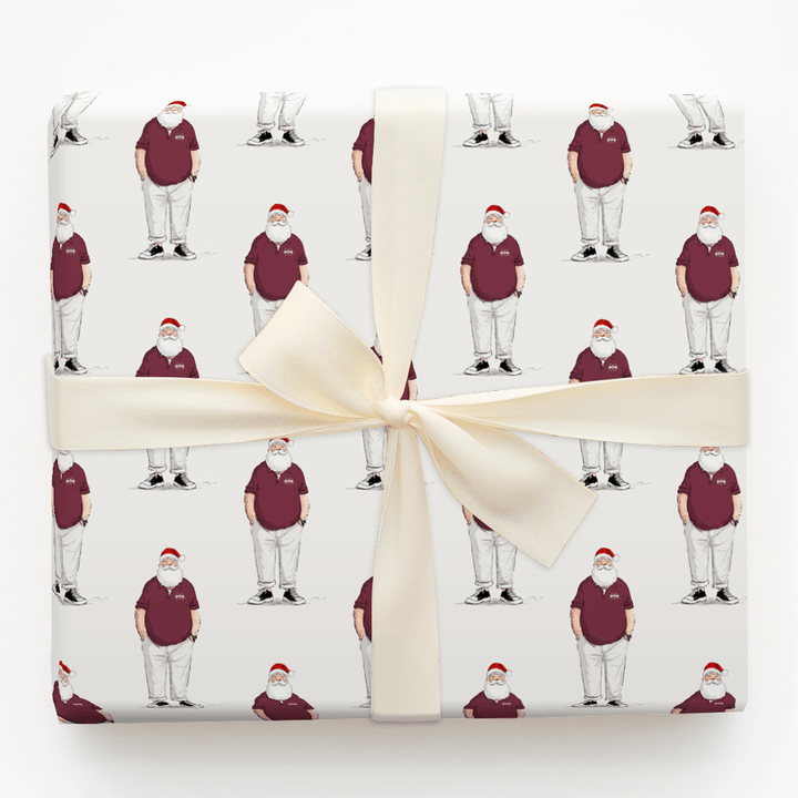 MS Santa Polo - Wrapping Paper - Aspen & Arlo