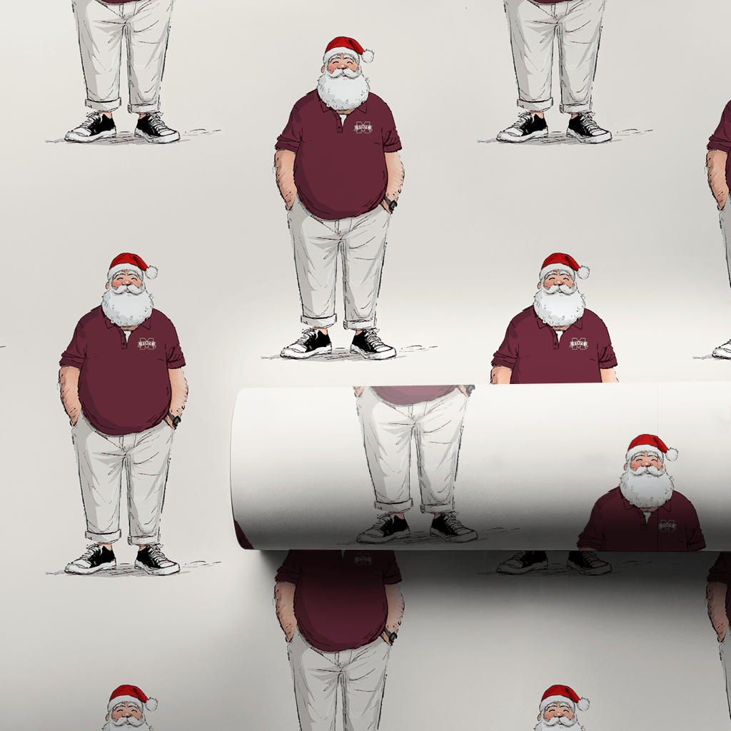 MS Santa Polo - Wrapping Paper - Aspen & Arlo