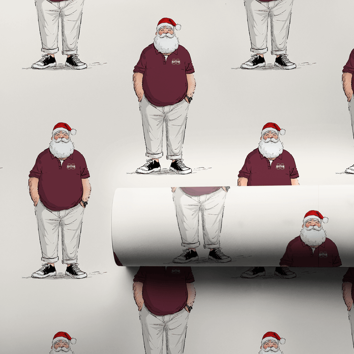 MS Santa Polo - Wrapping Paper - Aspen & Arlo