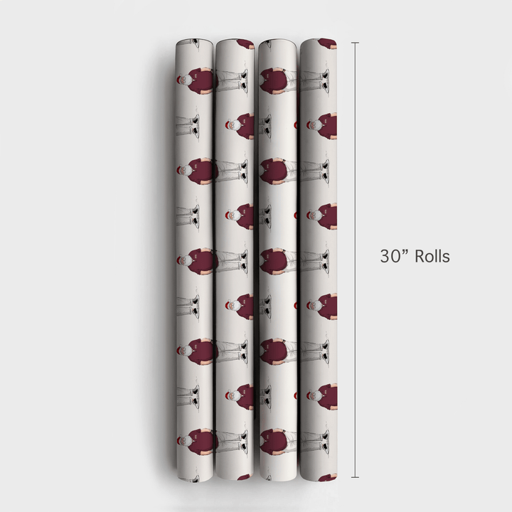 MS Santa Polo - Wrapping Paper - Aspen & Arlo