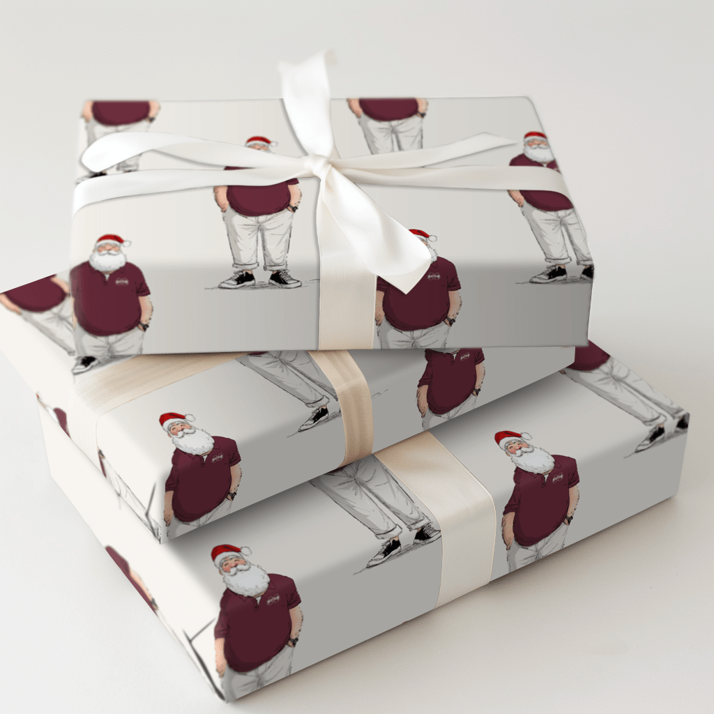 MS Santa Polo - Wrapping Paper - Aspen & Arlo