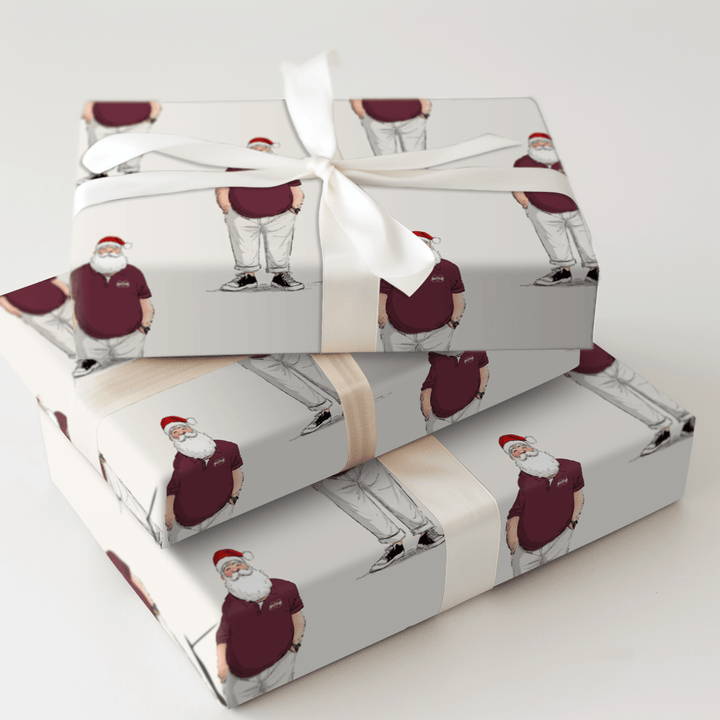 MS Santa Polo - Wrapping Paper - Aspen & Arlo