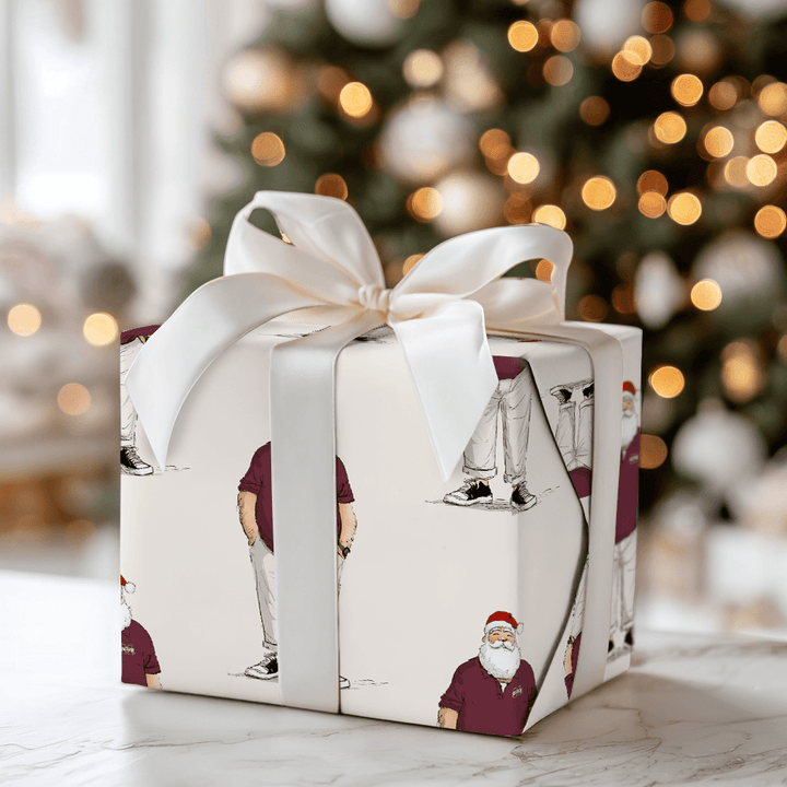 MS Santa Polo - Wrapping Paper - Aspen & Arlo