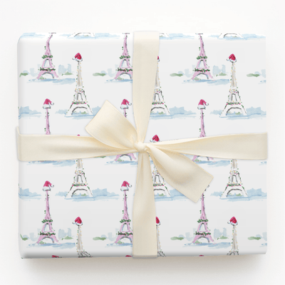 Eiffel Cheer - Wrapping Paper - Aspen & Arlo