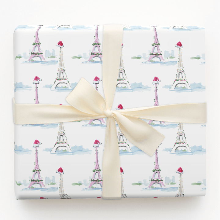 Eiffel Cheer - Wrapping Paper - Aspen & Arlo