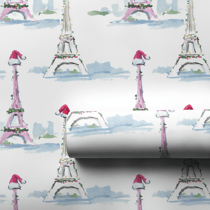 Eiffel Cheer - Wrapping Paper - Aspen & Arlo
