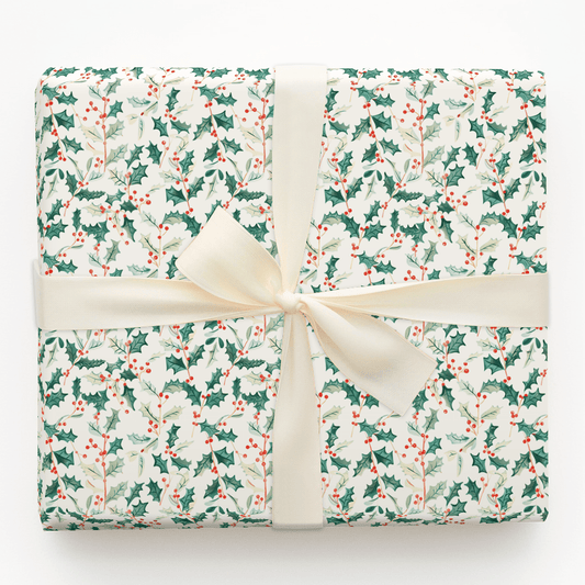 Holly Berry - Wrapping Paper - Aspen & Arlo