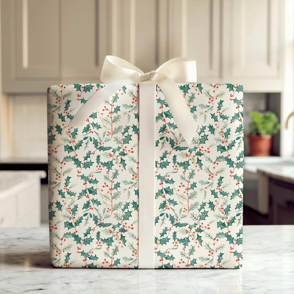 Holly Berry - Wrapping Paper - Aspen & Arlo