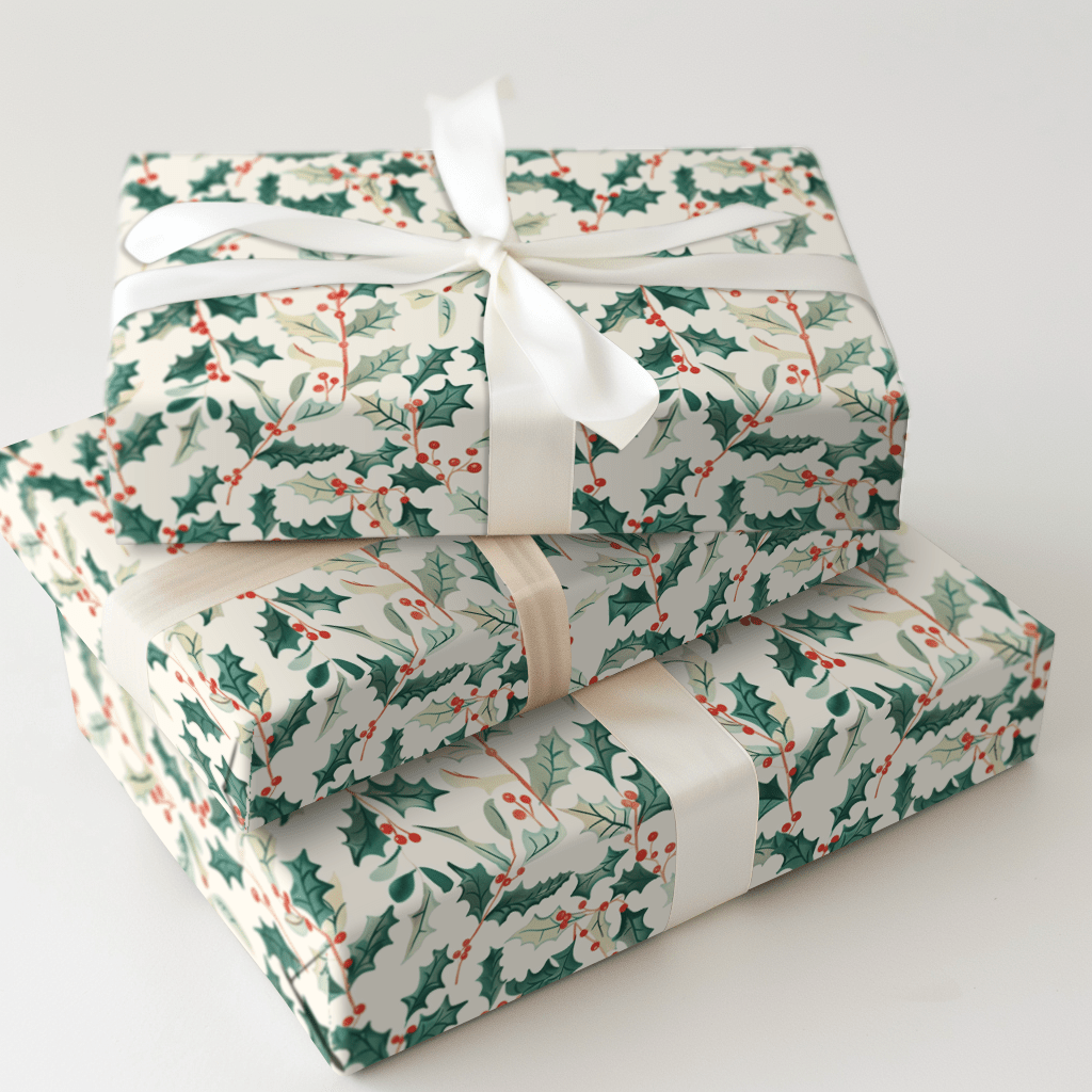 Holly Berry - Wrapping Paper - Aspen & Arlo