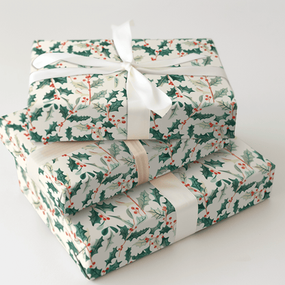 Holly Berry - Wrapping Paper - Aspen & Arlo