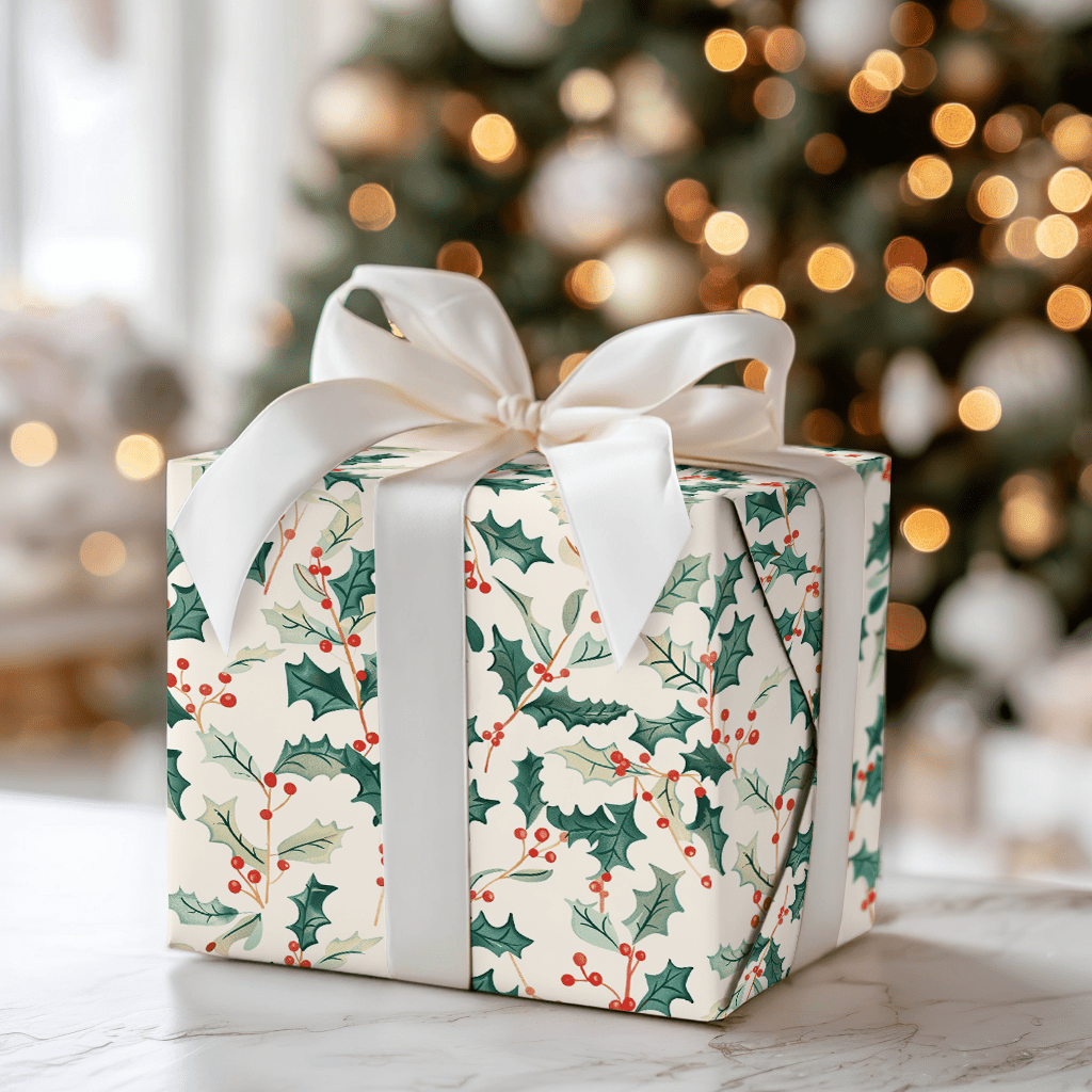 Holly Berry - Wrapping Paper - Aspen & Arlo