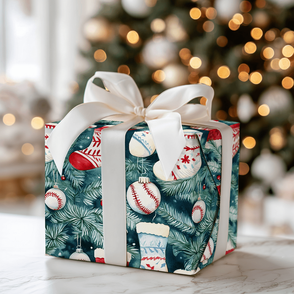 Stocking Homeruns - Wrapping Paper - Aspen & Arlo