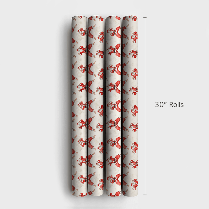 Karate Claus - Wrapping Paper - Aspen & Arlo