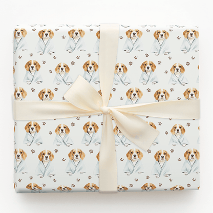 Spa Day with the Beagles - Wrapping Paper - Aspen & Arlo