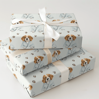 Spa Day with the Beagles - Wrapping Paper - Aspen & Arlo