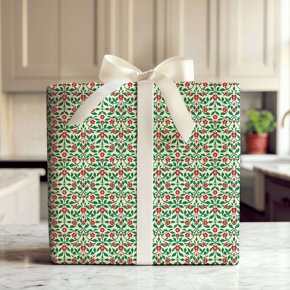 Holly Sprout - Wrapping Paper - Aspen & Arlo