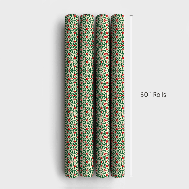 Holly Sprout - Wrapping Paper - Aspen & Arlo
