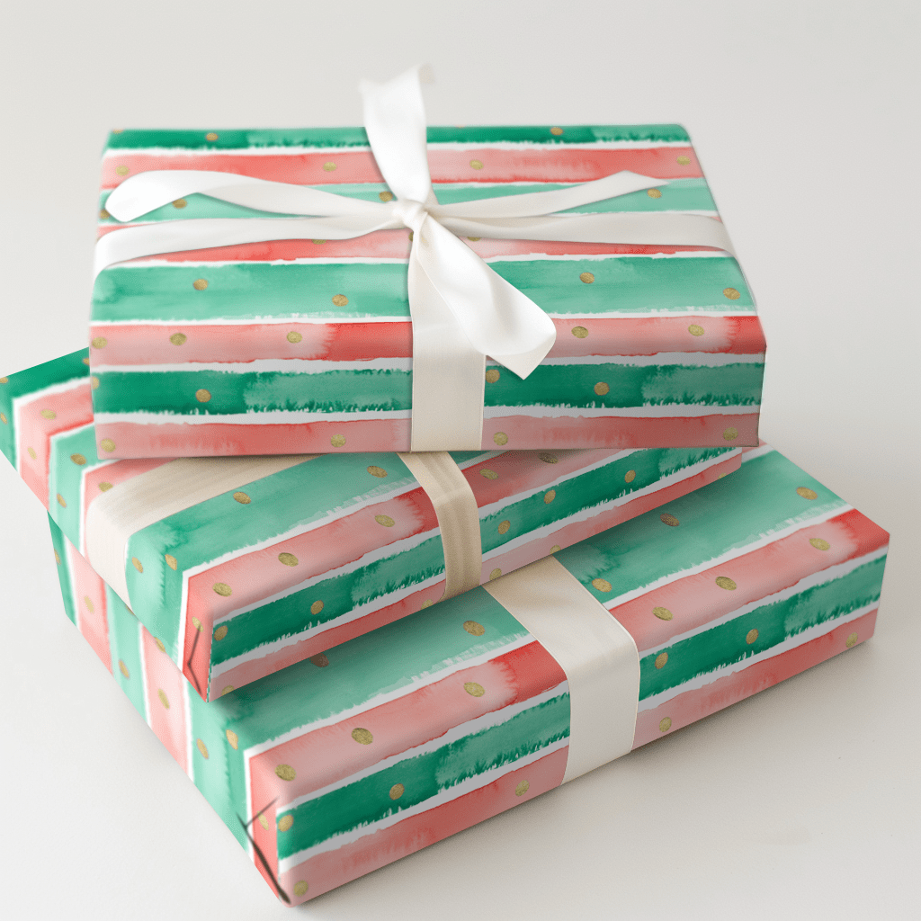 Christmas Stripes - Wrapping Paper - Aspen & Arlo