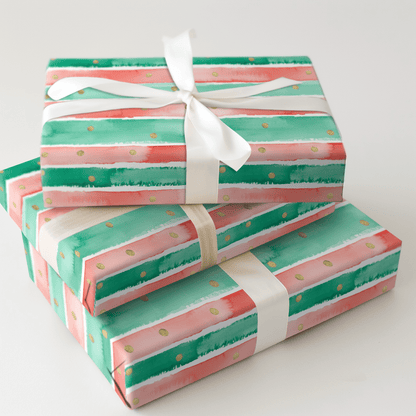 Christmas Stripes - Wrapping Paper - Aspen & Arlo