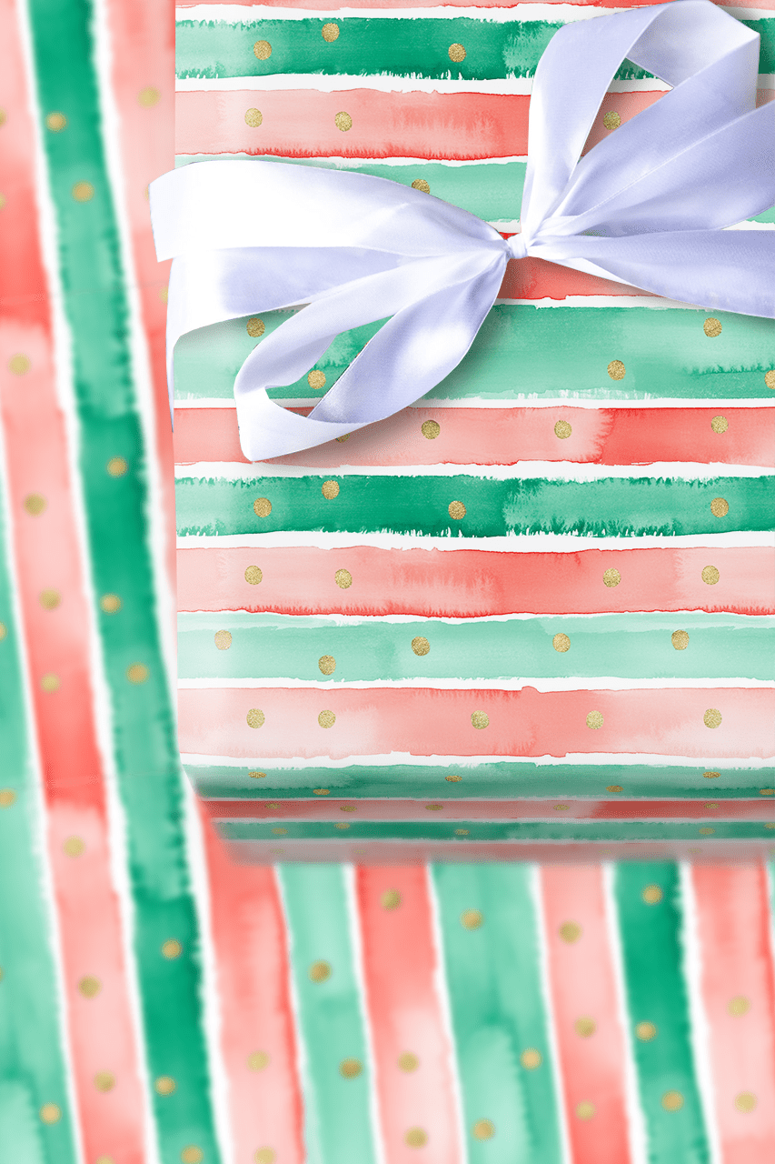Christmas Stripes - Wrapping Paper - Aspen & Arlo