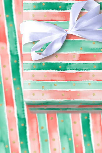 Christmas Stripes - Wrapping Paper - Aspen & Arlo