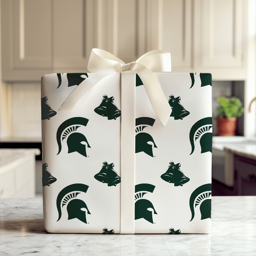 Michigan State Bells - Wrapping Paper - Aspen & Arlo