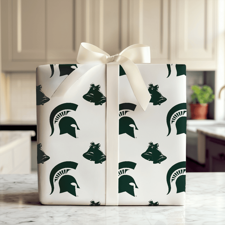 Michigan State Bells - Wrapping Paper - Aspen & Arlo
