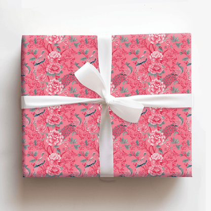 Pink Lady Bird - Wrapping Paper - Aspen & Arlo