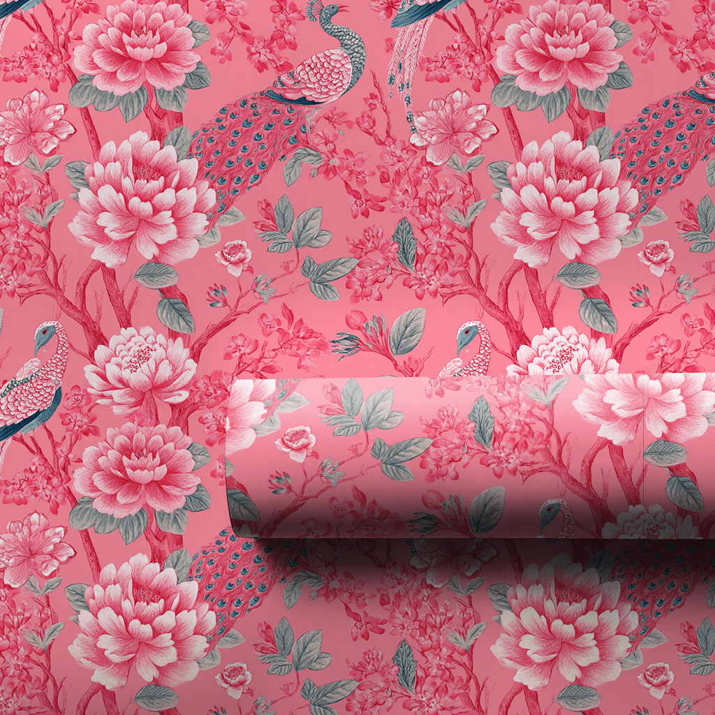 Pink Lady Bird - Wrapping Paper - Aspen & Arlo