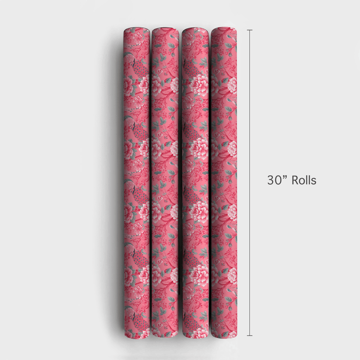 Pink Lady Bird - Wrapping Paper - Aspen & Arlo