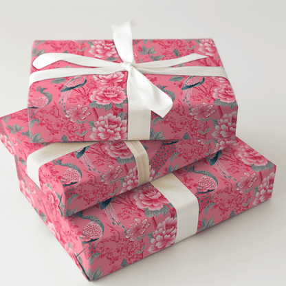 Pink Lady Bird - Wrapping Paper - Aspen & Arlo