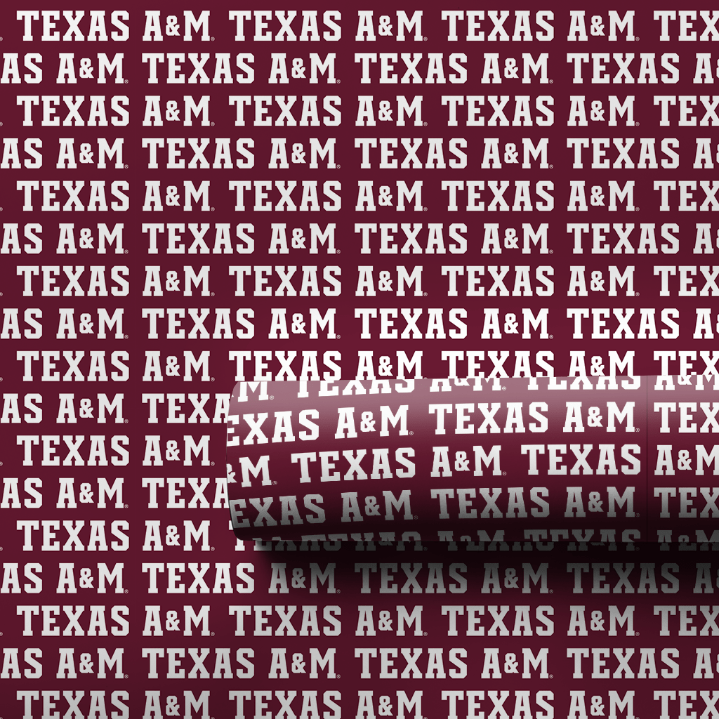 Texas A&M Classic Words - Wrapping Paper - Aspen & Arlo