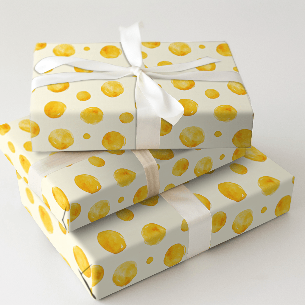 Little Ray of Polka Dots - Wrapping Paper - Aspen & Arlo