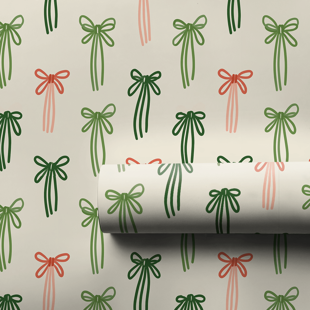 Simple Ribbon Doodles - Wrapping Paper - Aspen & Arlo