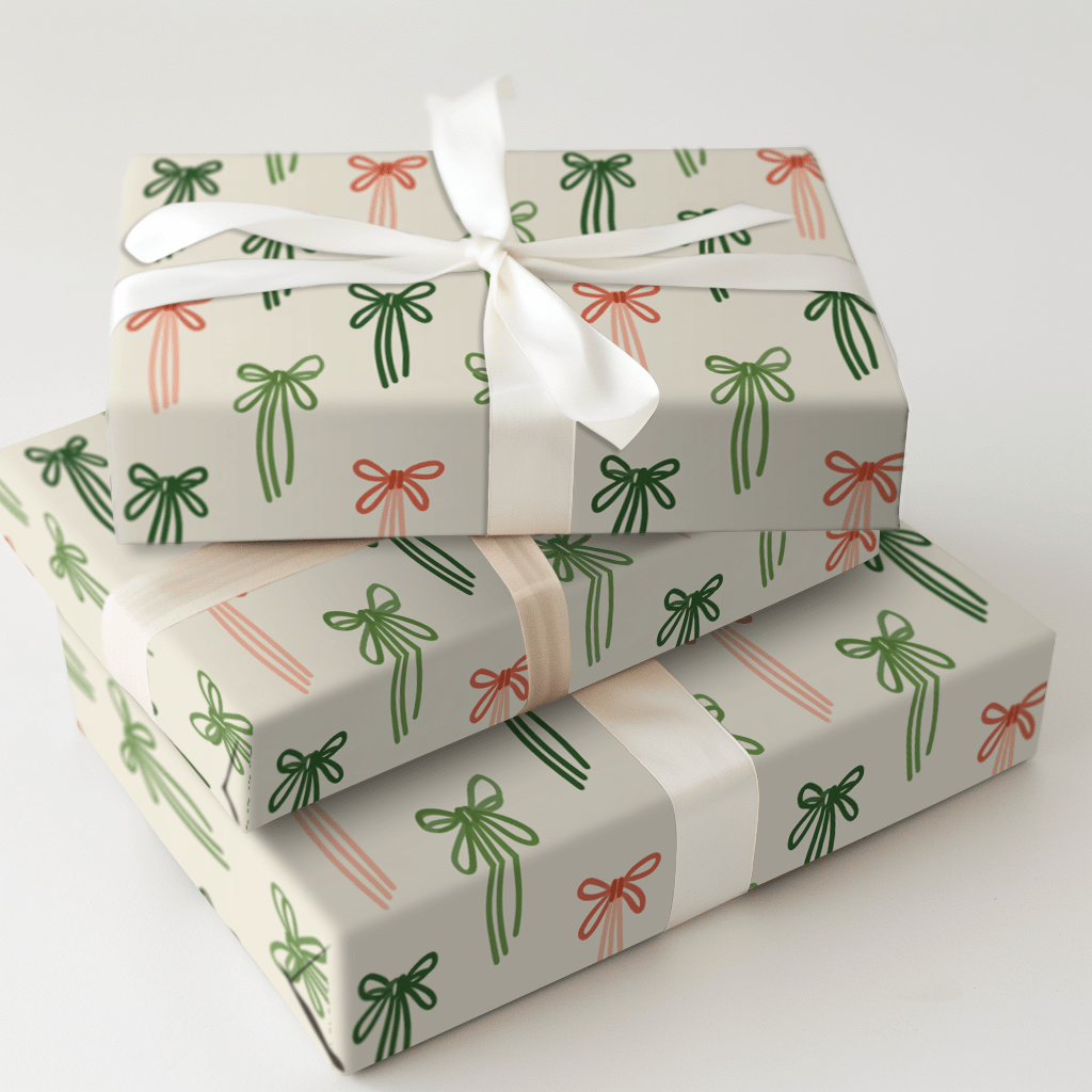 Simple Ribbon Doodles - Wrapping Paper - Aspen & Arlo