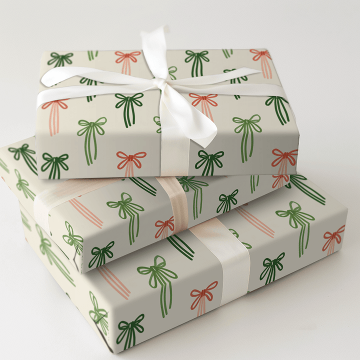 Simple Ribbon Doodles - Wrapping Paper - Aspen & Arlo