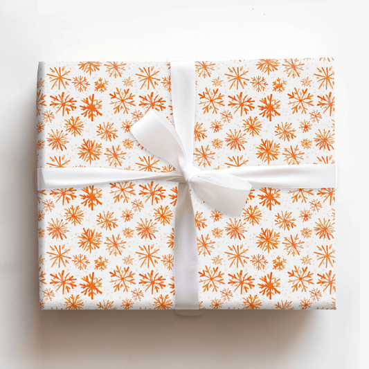 Tangerine Snow - Wrapping Paper - Aspen & Arlo