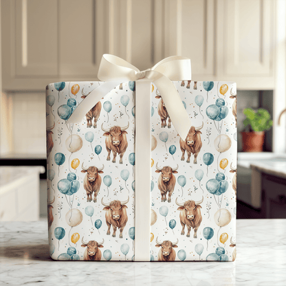 Blue Hoof Brigade - Wrapping Paper - Aspen & Arlo
