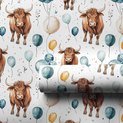 Blue Hoof Brigade - Wrapping Paper - Aspen & Arlo