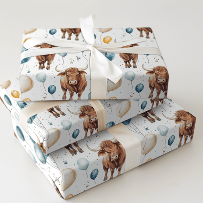Blue Hoof Brigade - Wrapping Paper - Aspen & Arlo