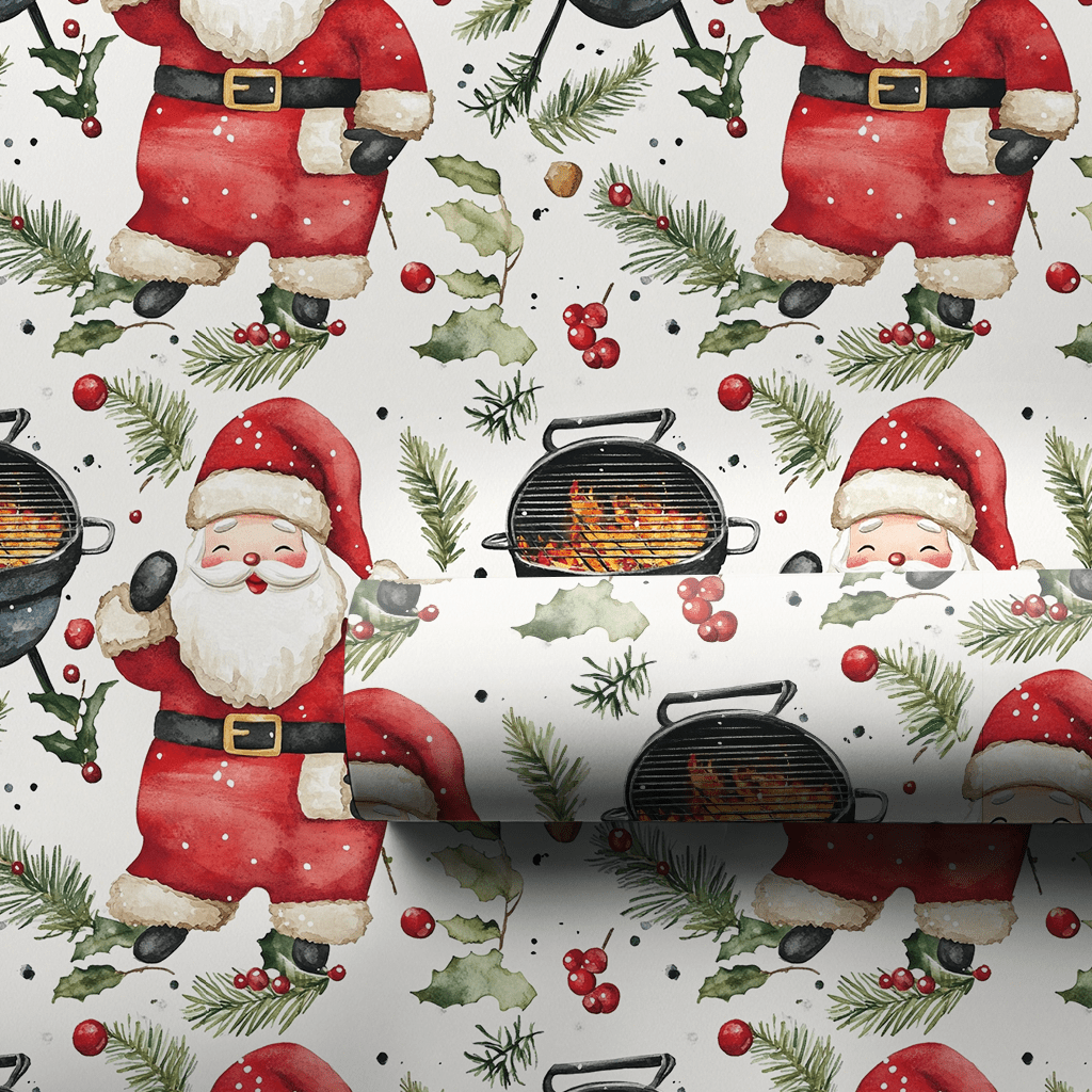North Pole BBQ - Wrapping Paper - Aspen & Arlo