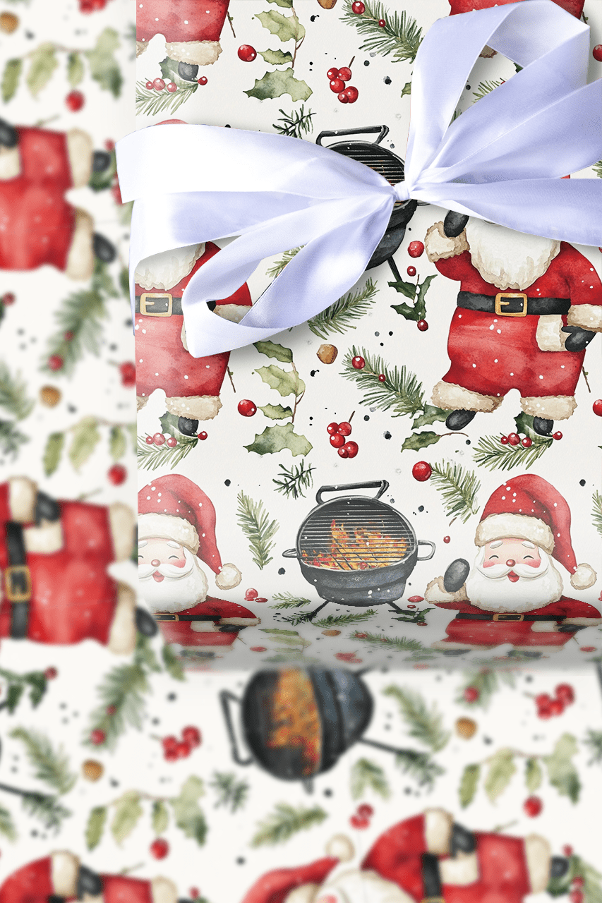 North Pole BBQ - Wrapping Paper - Aspen & Arlo