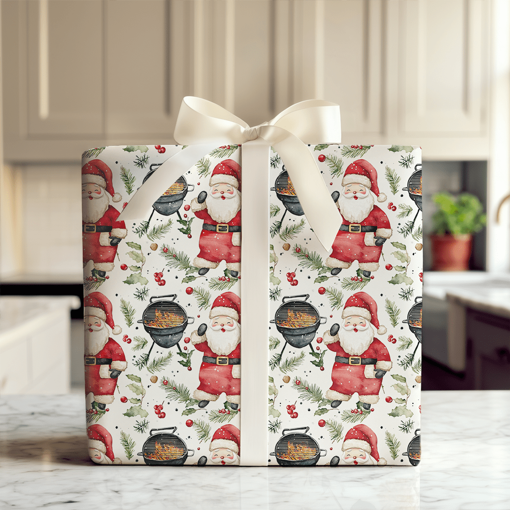 North Pole BBQ - Wrapping Paper - Aspen & Arlo