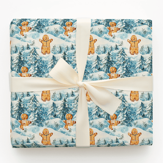 Frosty Ginger - Wrapping Paper - Aspen & Arlo