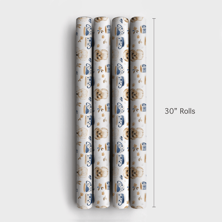 Coffee Day with the Shih Tzu - Wrapping Paper - Aspen & Arlo