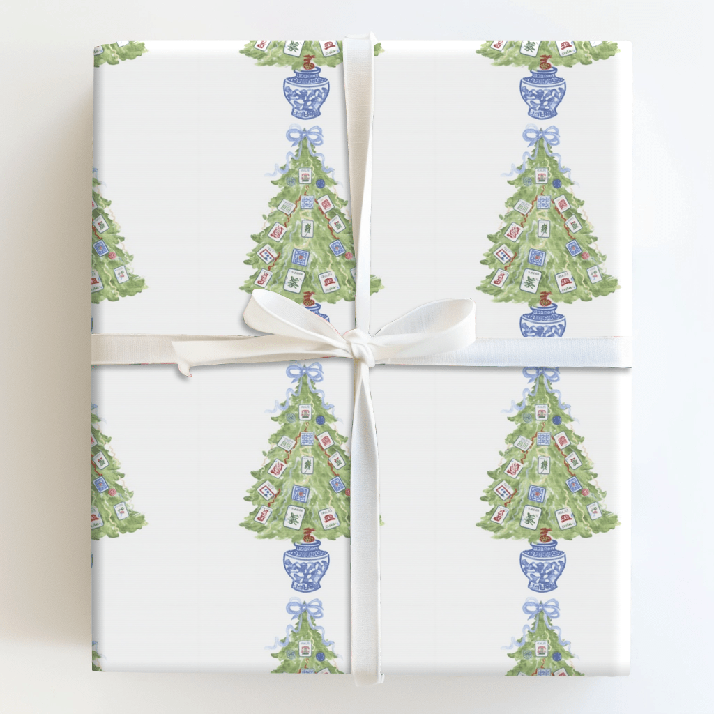 Meet Me Under the Mahjong Table - Wrapping Paper - Aspen & Arlo