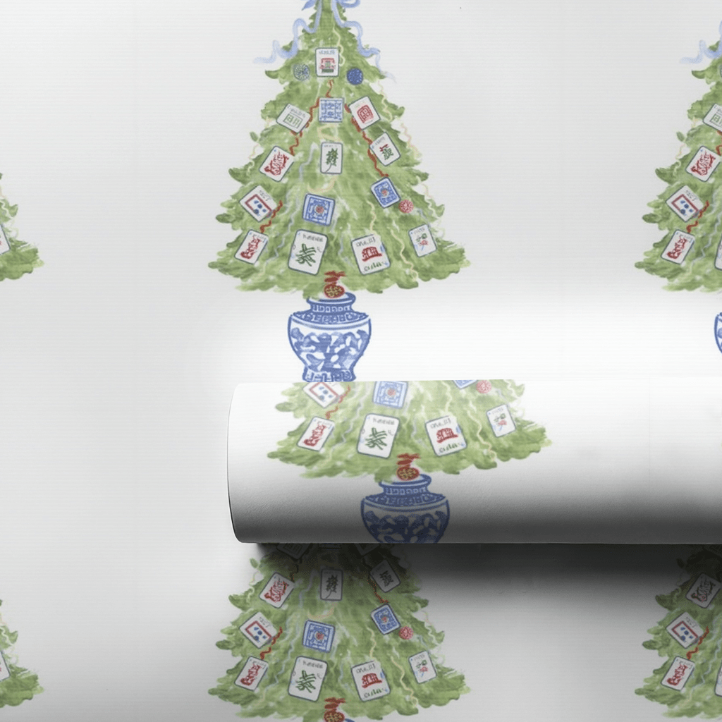 Meet Me Under the Mahjong Table - Wrapping Paper - Aspen & Arlo