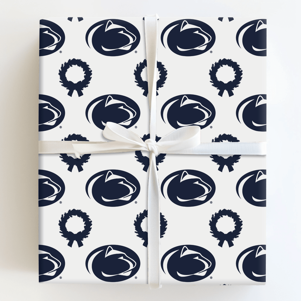 Penn State Wreath - Wrapping Paper - Aspen & Arlo