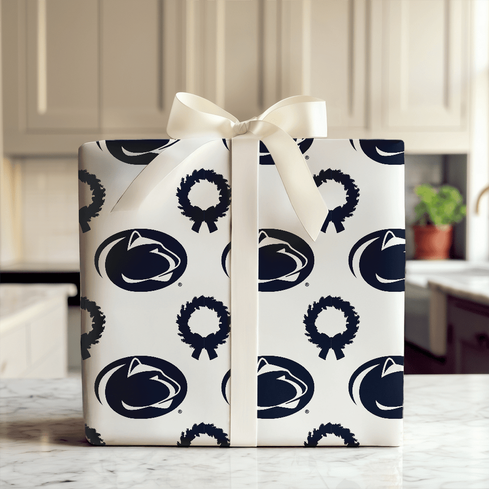 Penn State Wreath - Wrapping Paper - Aspen & Arlo