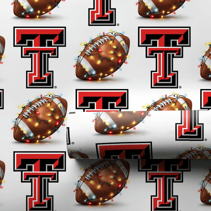 Red Raider Holiday Lights - Wrapping Paper - Aspen & Arlo